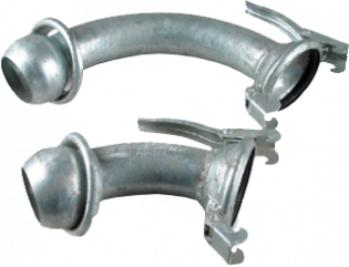 METAL ELBOW FOR PIPES
