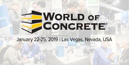 WORLD OF CONCRETE - 22-25 JANUARY, LAS VEGAS CONVENTION CENTER.