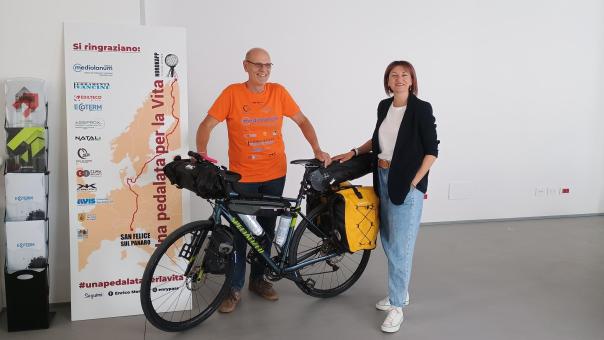 “I guess I’m a bit crazy” Edilteco supports Enrico Monari’s cycling journey to North Cape